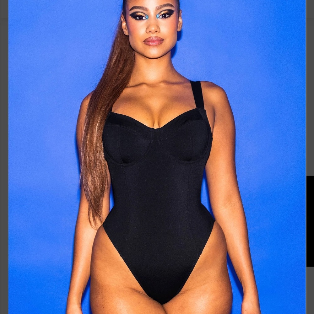 TA3 SWIM Lace Up Back High Cut Lifty One Piece
